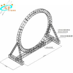 China Silver Stand Up Event 12M 10M Circle Truss System wholesale
