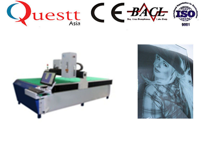 Large Size 3D Laser Crystal Engraving Machine 3 Watt With Green Laser Imaging