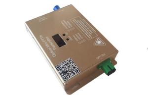 China 2 Output 10mw / 12mw Fiber Optic Transmitter Mini FTTH CATV Optical Transmitter 1550nm wholesale