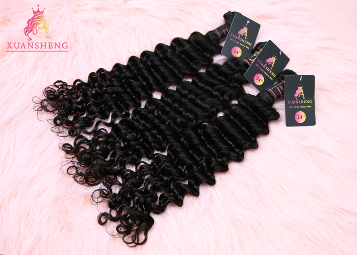 Malaysia Curly Cuticle Aligned Indian Virgin Hair Extensions Natural Soft Smooth