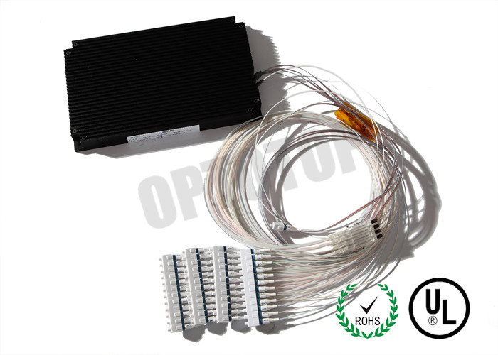 1X32 1310 / 1490 / 1550 nm Fiber Optic Single Mode Fbt Coupler LC / UPC Φ 0.9 0.5 m white