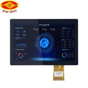 China 13.3 Inch Industrial Touch Screen LCD Panel Transparent Tempered Glass Material wholesale