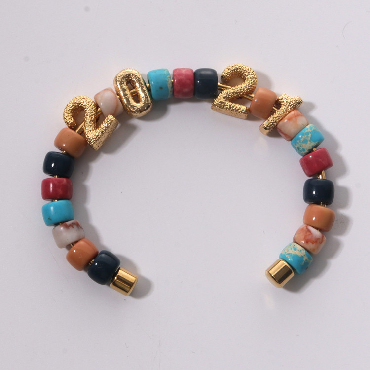 18.5cm Handmade Beaded Bangles , 30g brown Tiger Eye Bangle