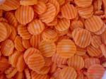 IQF Frozen Carrots Slices, Crinkle Cut