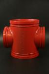 Threaded Connection four way cross Ductile Iron Commercial Needs