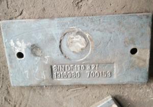 China High Cr Cast Iron 1x18x9 hardness HRC57 wear plates for ball mill wholesale