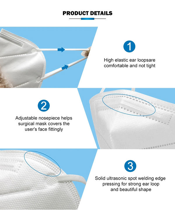 Safe FFP2 Face Mask With Breathing Valve Anti Dusty Earloop Type N95 Mouth Mask