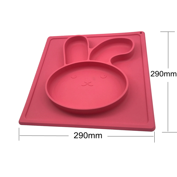 High Quality Silicone Suction Plate Baby Plate Mat Non Slip Placemats For Toddlers
