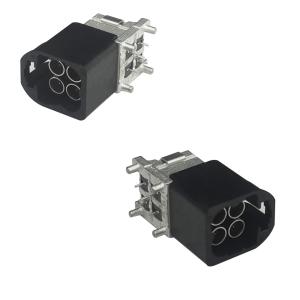 China Automotive Quad Mini FAKRA Connectors Black Color For Car Surround View wholesale