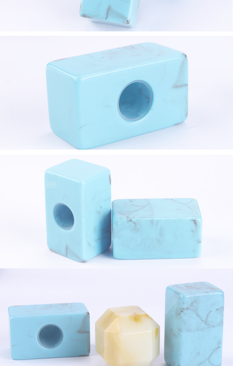 Blue Luxury Marble Perfume Bottle Cap 70g Custom Logo