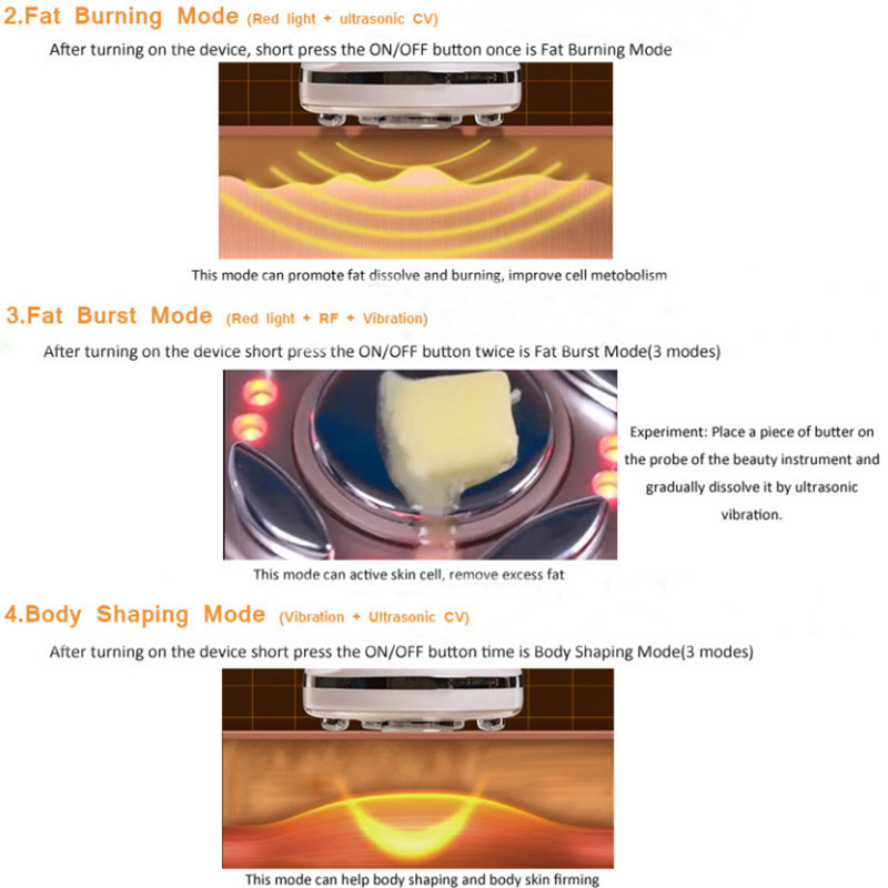 Slim Body Waist Cavitation Vacuum Machine Ultrasonic Private Label