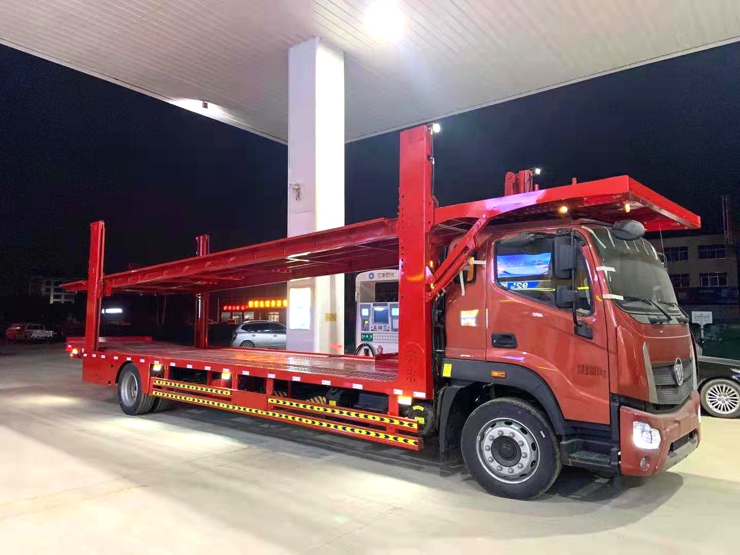 3 Axles Car Carrier Semi Trailer with Steel Material and 40000KG Payload