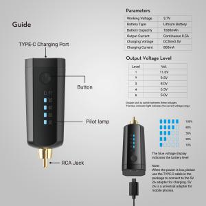 China Solong 1600 Mah Tattoo Wireless Battery PCA Tattoo Battery Pack wholesale