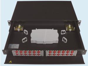 China Rack Type Fiber Optic Termination1U 19” For Patch Panel Metal SC FC ST E2000 LC MU Connectors wholesale