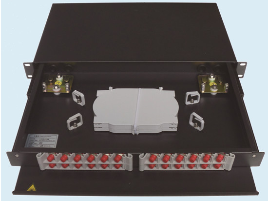 Rack Type Fiber Optic Termination1U 19” For Patch Panel Metal SC FC ST E2000 LC