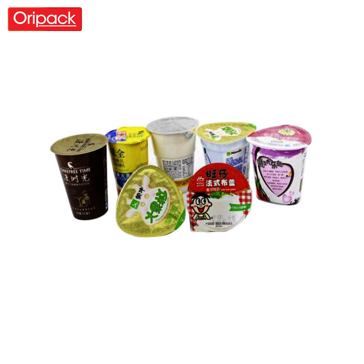 printed 144mm Aluminum Yogurt Foil Lid 120 Mic For Dairy Packaging