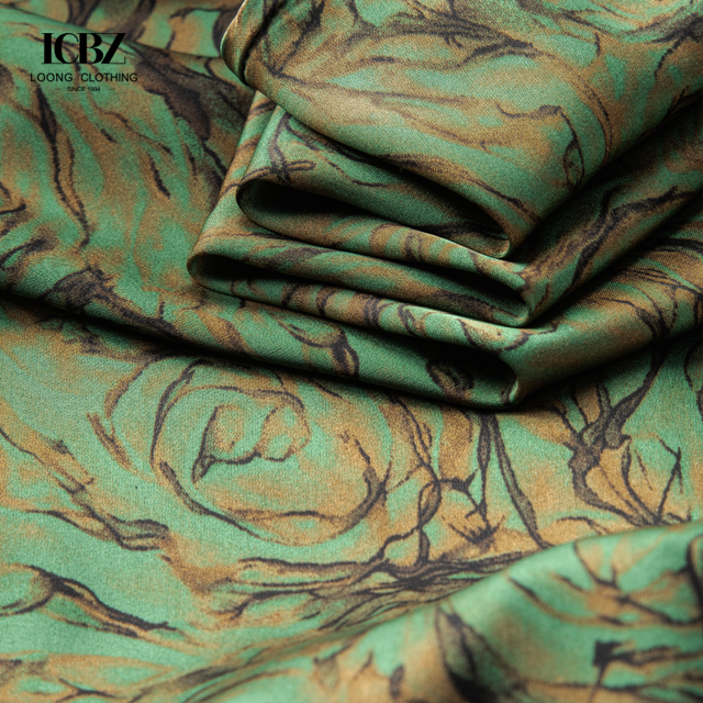 Autumn Casual Shirts For Men All Over Digital Print Floral Chain Viscose Long Sleeve