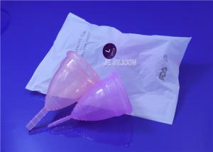 China FDA Approved Silicon Menstruation Cup , Collapsible Ladies Period Cup wholesale