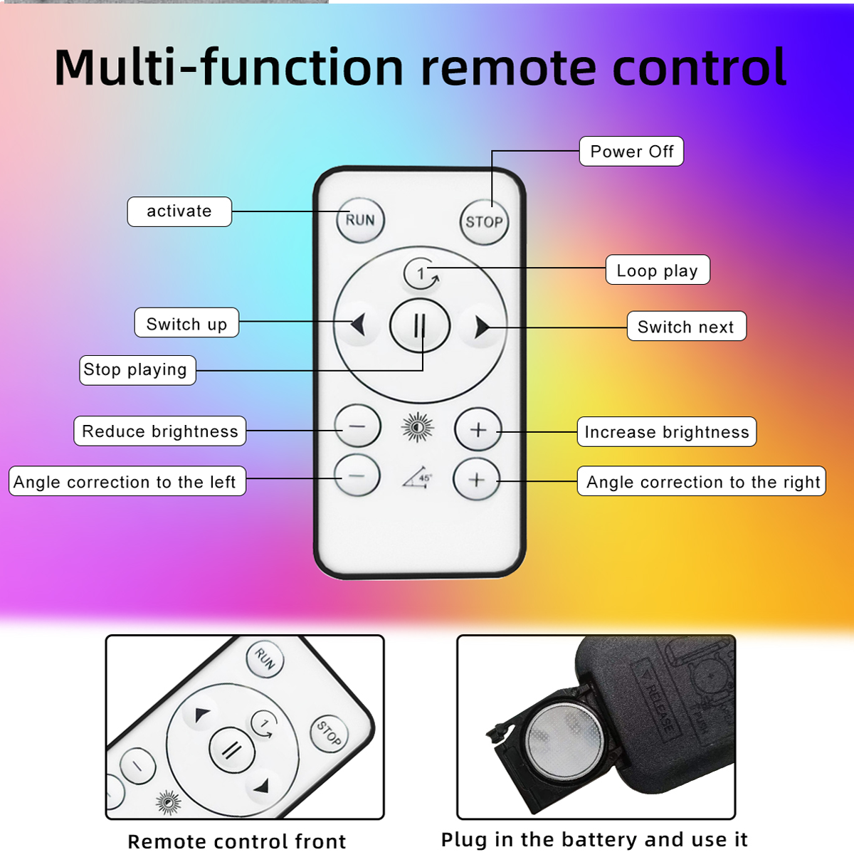 Indoor Wi-Fi 3D Hologram Fan LED Holographic Projector with Input Voltage 100-240W/AC 50/60HZ