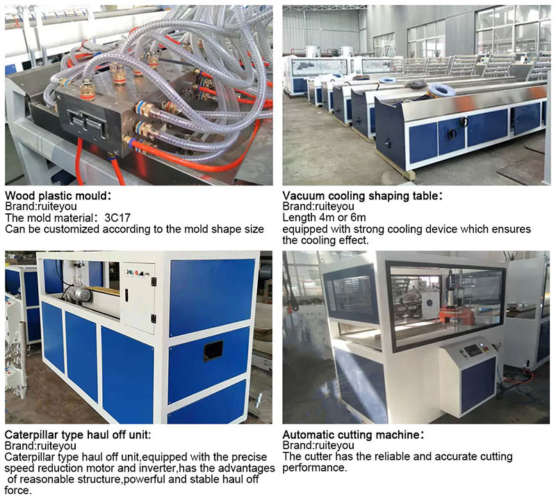 Wall Panel Production PVC Profile Extrusion Line / WPC Profile Extruder Making Machine