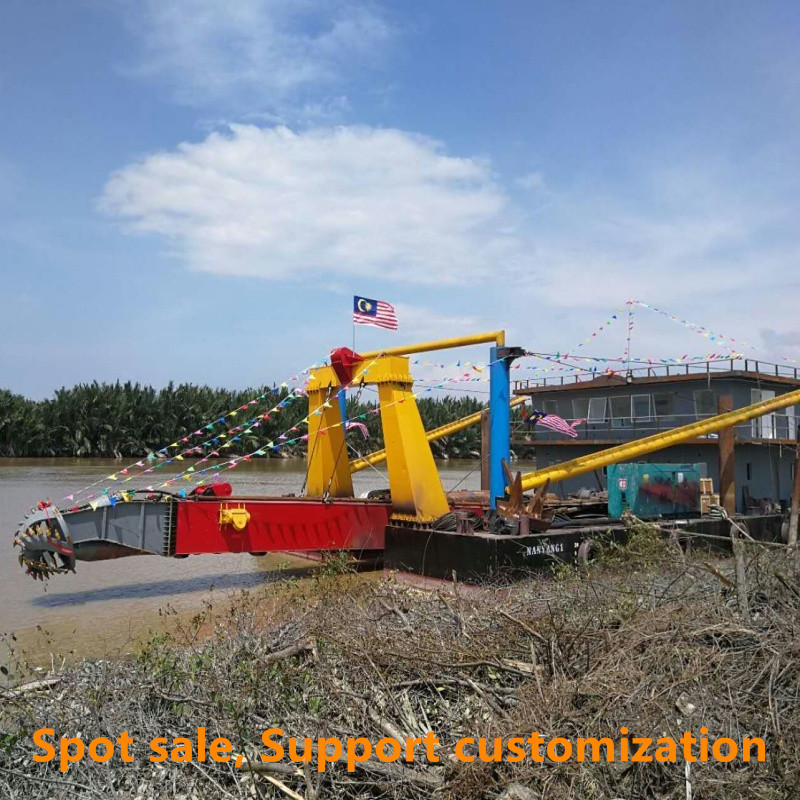550T 12 Inch Algerian Cutter Suction Dredger For River Sand Extraction And Gold Selection