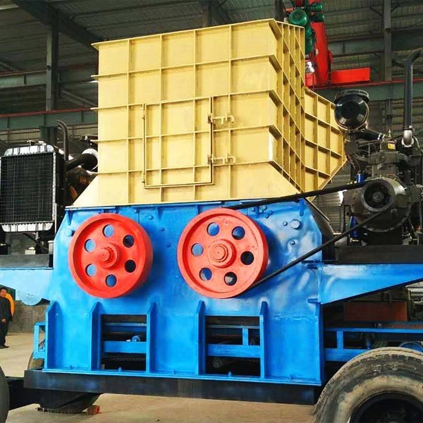 Tree Root Tree Stump Wood Crushing Machine With Magnetic Separator