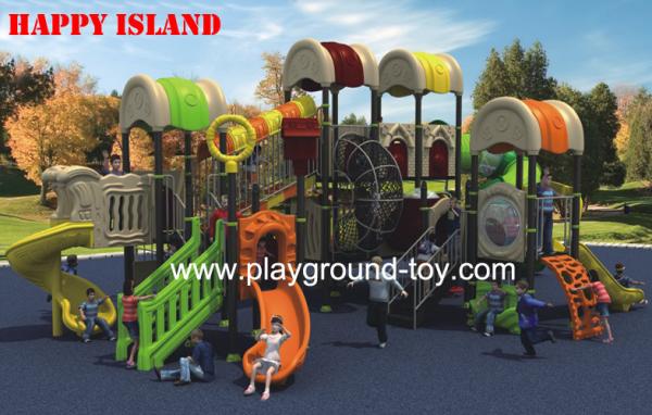 Kids Outdoor Play Equipment Children Slide Equipment International Certification