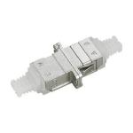 Metal SC Simplex Adapter , Fibre Optic Coupler With Dust Caps