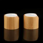 Metalized 15CC aluminium Amber Bamboo Cosmetic Cream Jar