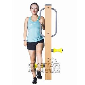 China outdoor fitness equipments WPC materials based leg massager wholesale