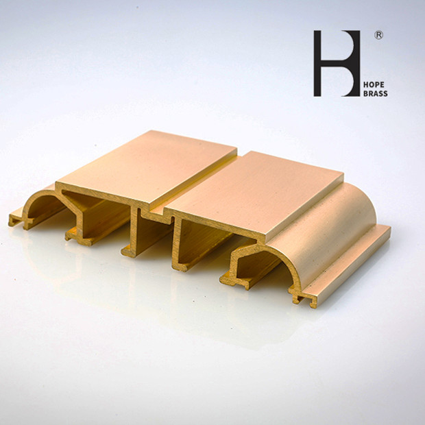 Fadeless Brass Door Frame , HPB58-3 Brass Casement Window Hardware