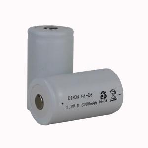China -40C Low Temperature Rechargeable NiCd D KRH33/62 1.2V 6Ah Battery Cells For Emergency Lighting wholesale