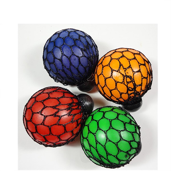 2 " Anti Stress Squeeze Ball Rainbow Color Children's Play Toys W / Light Green