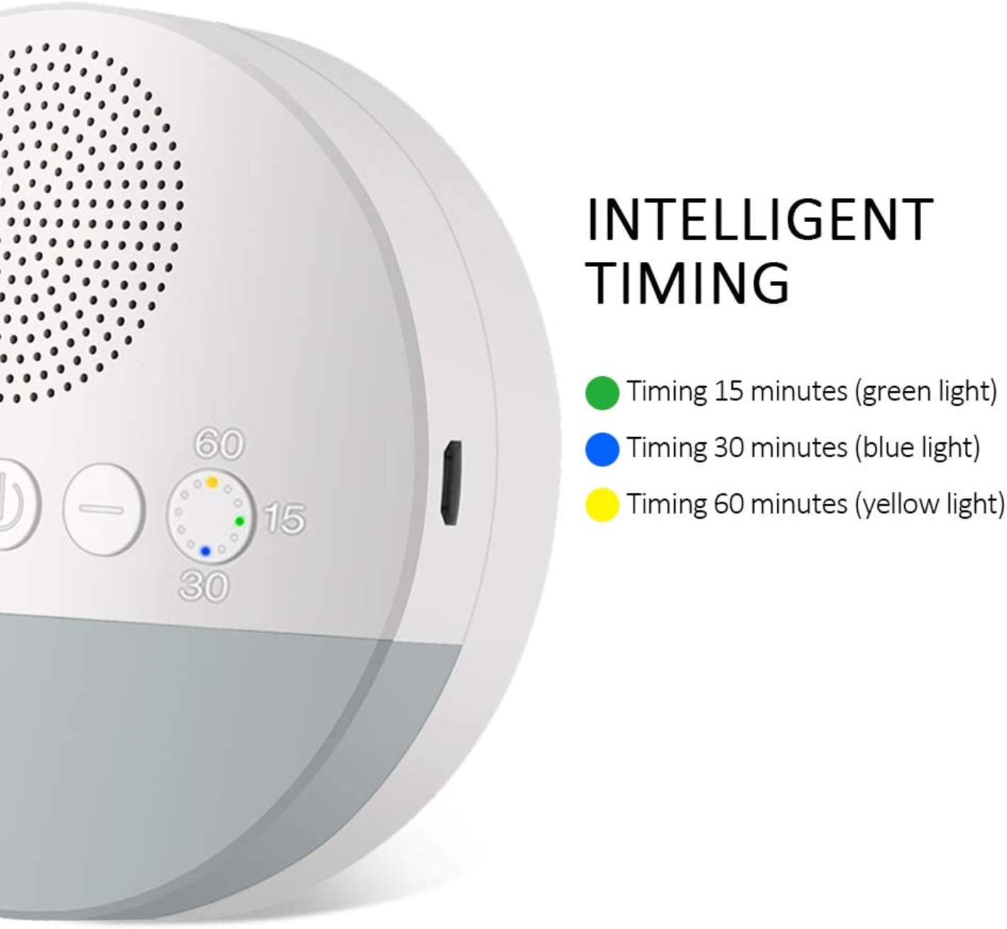 White Noise 20 Soothing Sounds 3.7V Touch Sensitive Night Light Lamp