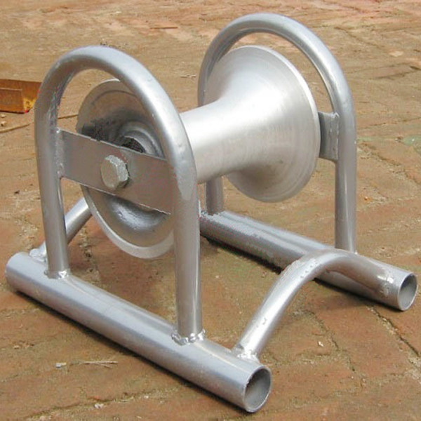 Steel Pipe Support Cable Ground Roller Electrical Power Cable Roller Pulley