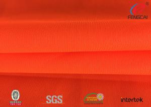 China Safety Vest Orange Reflective Fabric Fluorescent Material Fabric For Garment wholesale