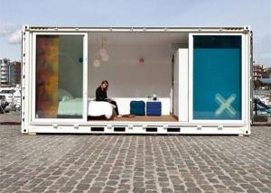 China Household Two Doors 20gp Prefab Shipping Container House wholesale