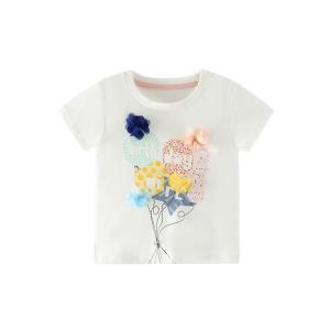 China 100cm Toddler Short Sleeve Loose Tops Cotton Round Neck T Shirt Sports wholesale