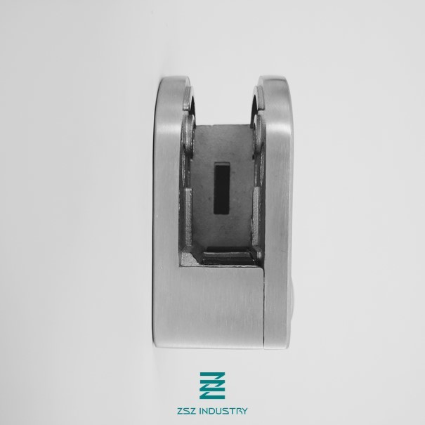 Flat Mounting Stainless Steel Glass Clamps Simple Design For Handrail And Railing