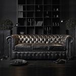 High Grade Hotel Bedroom Furniture Leather Sofa for Reception Customized Color