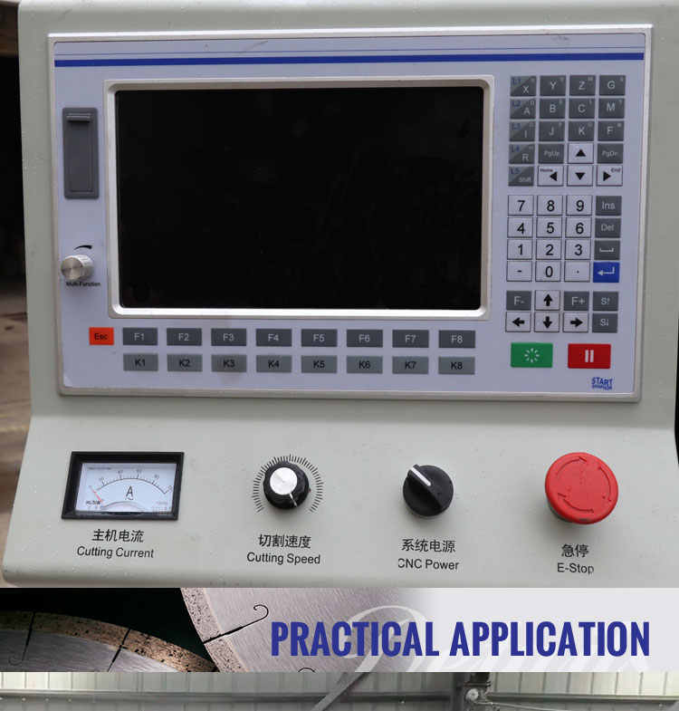 Red Marble Granite Linear Baluster Railing Skirting Cutting CNC Stone Profiling Machinery