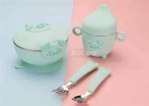 China BPA Free Silicone Baby Products , Blister Package Silicone Toddler Bowl wholesale