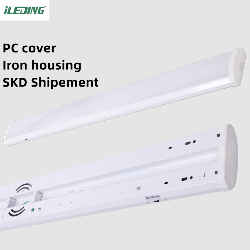 IP65 40W 46W 347V ETL DLC Office Led Wraparound Lighting Fixture Low-Profile 140Lm/W
