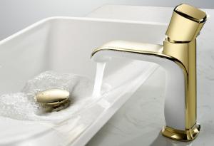 China Zinc Alloy Single Handle Electroplate Wash Basin Tap wholesale