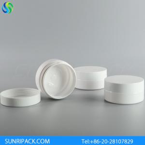 China 100ml cream white plastic jar, 100ml PET Jar wholesale
