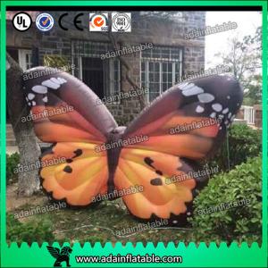 China Custom Orange Inflatable Butterfly Model For Commerce Promotional wholesale