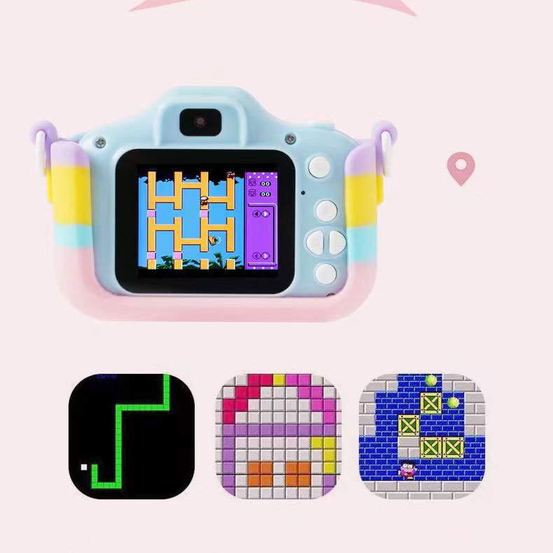 32GB Card Children HD Video Digital Camera for 2-4 Years Unisex and 2 Inch IPS Screen