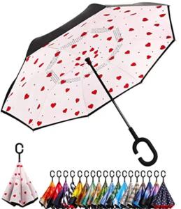 China BSCI 23 Inch Fiberglass Frame Double Layer Inverted Umbrella wholesale