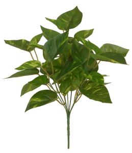 China Lifelike 7pcs 36cm Height Artificial Green Bush With 36 Leaves wholesale