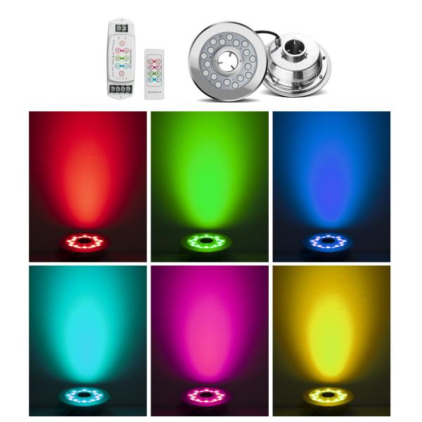 SMD3535 24W SS316L 800LM underwater fountain led lights